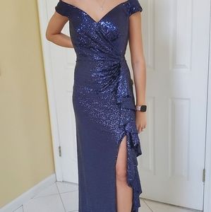 Beautiful sequined evening gown